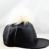 Leather Baseball Cap Real Fur Hats